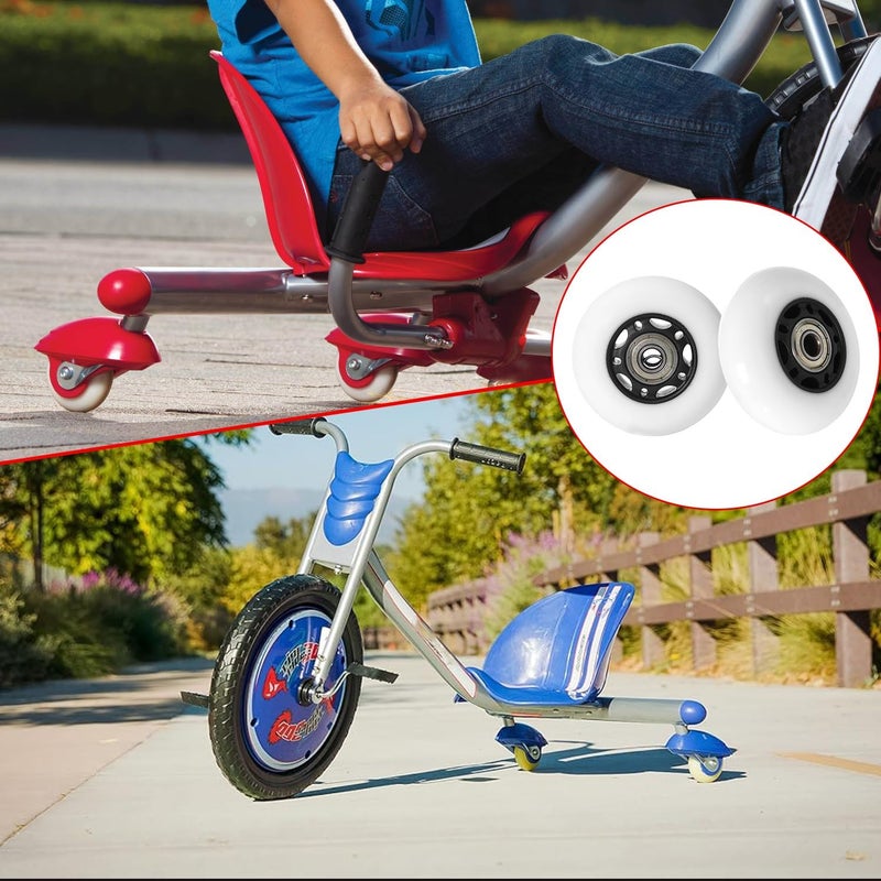 KAMIER Rip Surf 68mm x 24mm Wheels Replacement for Razor RipStik Ripsurf Ripster Mini Skateboard Caster Board FlashRider RipRider PowerRider 360 Kids Drift Caster Trike CasterBoard Scooter Wheel Parts - Image 4